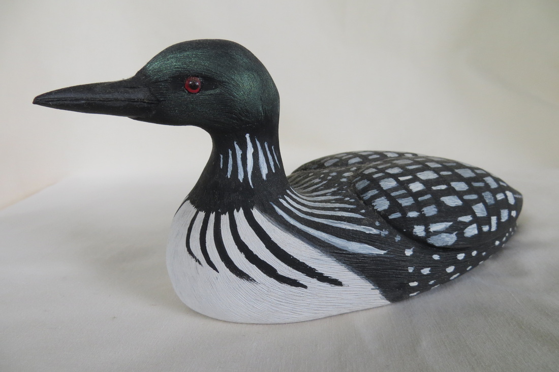 Common Loon Carving